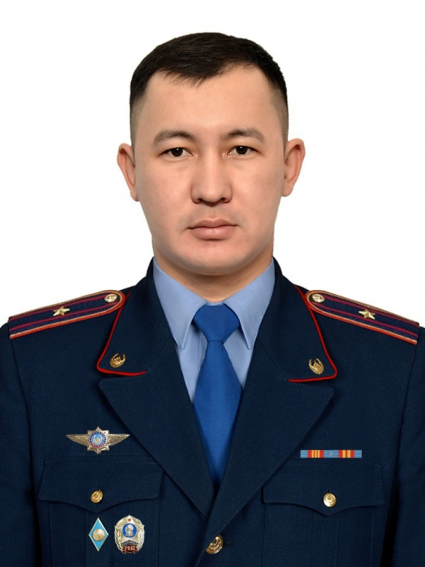 Oңтүстік-Шығыс ПБ ЖПҚБ УПИ полиция майоры  Дакынов Парасат Амангазиевич 87027922595 